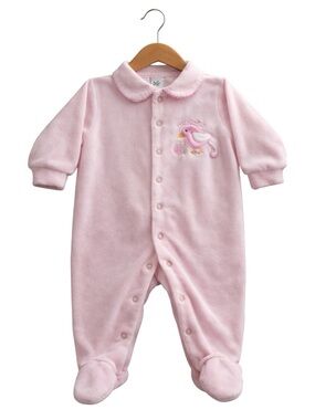 5/$10 Gagou Tagou Pink Terry Cloth Footies Pajama
